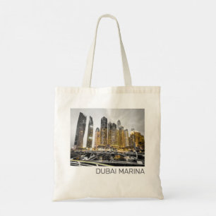 Bolsa Tote Dubai Marina Cidade UAE Skyline Vintage Panorama