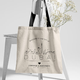 Bolsa Tote Dubai Wedding | Saco de Tota de Linha Estilizada D
