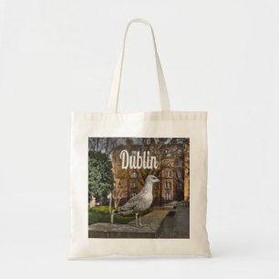 Bolsa Tote Dublin, Irlanda, Pássaro em Brick Wall