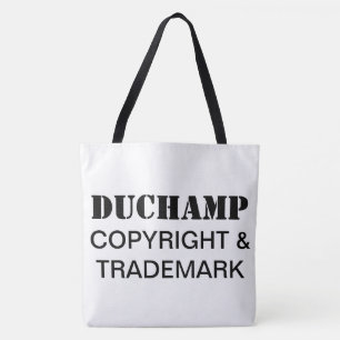 Bolsa Tote Duchamp, Direitos autorais e marcas registradas