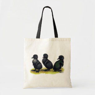 Bolsa Tote Ducklings Black Cayuga