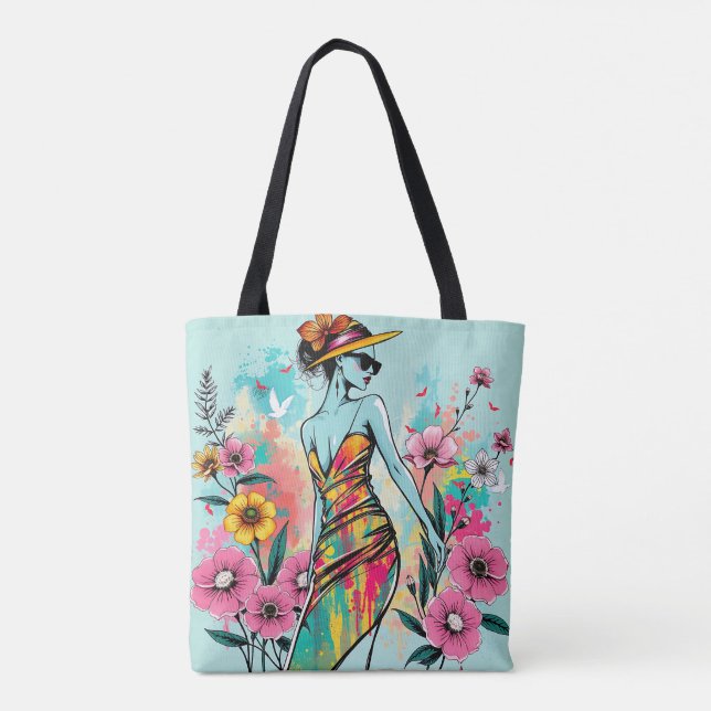 Bolsa Tote Dueto Flor de Ouro (Verso)