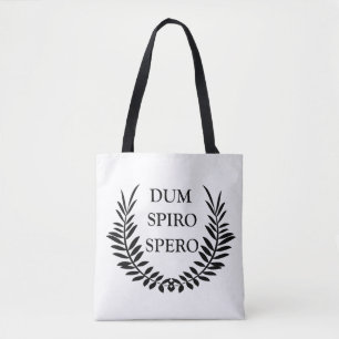 Bolsa Tote dum espiro spero, frase latina