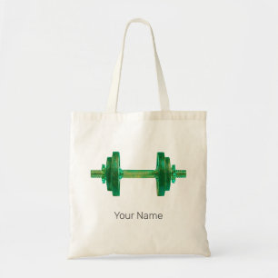 Bolsa Tote Dumbbell Retro Bodybuilder Gym Malhação Ou Treinad
