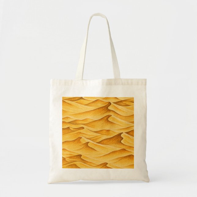 Bolsa Tote Dunas de Areia Dourada do Deserto (Frente)