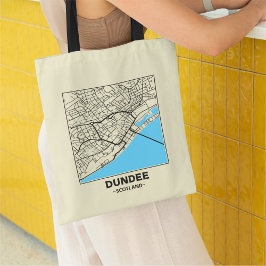 Bolsa Tote Dundee, Scotland City Map Tote Bag