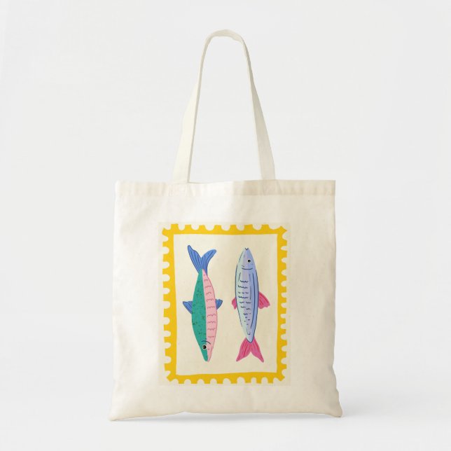 Bolsa Tote Duo de Sardinhas (Frente)