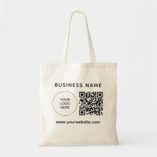 Bolsa Tote Duplo Lado do Seu Logotipo Url Endereço QR Aqui