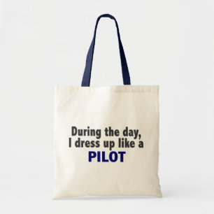Bolsa Tote Durante o dia eu visto-me acima como um piloto