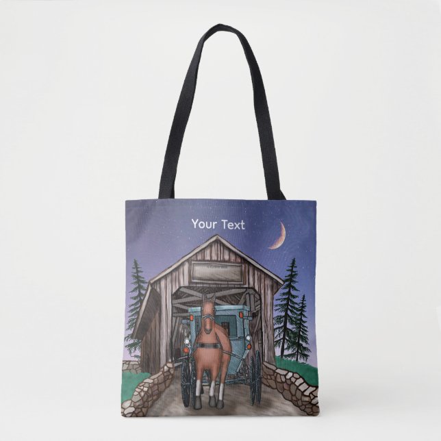 Bolsa Tote Dusk Covered Bridge  (Frente)
