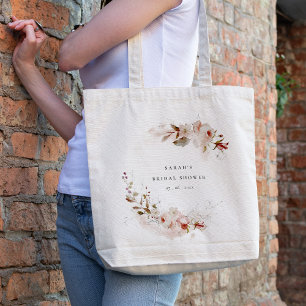 Bolsa Tote Dusky Fall Marsala Blush Chá de panela