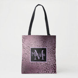 Bolsa Tote Dusky Violet Leopard Monograma