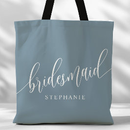 Bolsa Tote Dusty Blue Damas de Honra Roteiro Moderno