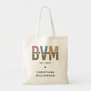 Bolsa Tote DVM Personalizada Doutorado em Medicina Veterinári