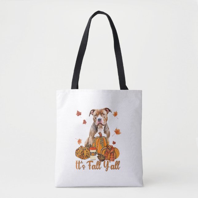 Bolsa Tote É A Queda do Cachorro Pitbull Queda da Bomba de ou (Frente)