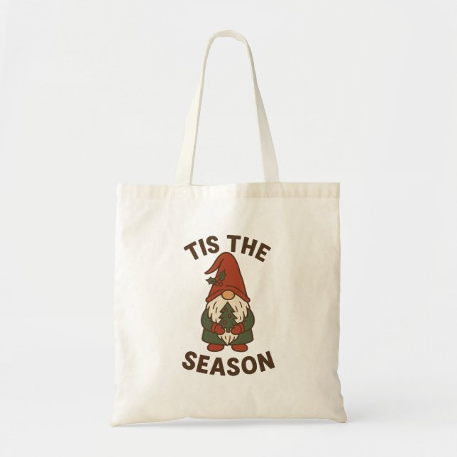 Bolsa Tote É a Temporada do Gnome de Natal (Frente)