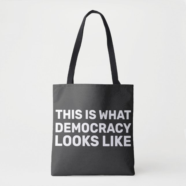 Bolsa Tote É assim que a democracia se parece (Frente)