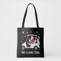 É assim que eu rolo Papai Noel engraçado andando d