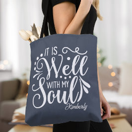 Bolsa Tote É Bem Com A Minha Alma Inspiração Personalizada