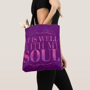 Bolsa Tote É bem com meu roxo da alma