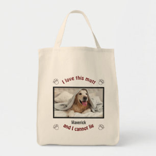 Bolsa Tote É BOM EU ADORAR ESTE MUITO Pão de Cães Personaliz