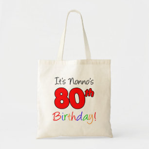 Bolsa Tote É divertimento do aniversário do 80 de Nonno e o