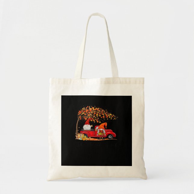 Bolsa Tote É Fall Y’all Cute Gnomos Cair Folhas (Frente)