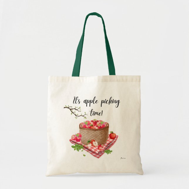 Bolsa Tote É hora de colher maçã! (Frente)