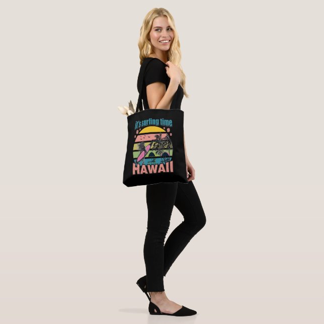 Bolsa Tote É hora de surfar no Havaí (No(a) Modelo)