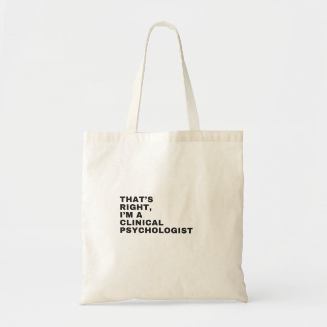 BOLSA TOTE É ISSO, EU SOU UM PSICÓLOGO CLÍNICO (Frente)