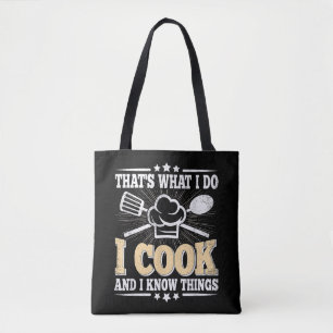Bolsa Tote É isso que eu cozinho e sei coisas engraçadas