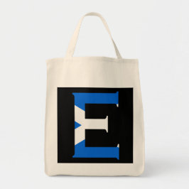 Bolsa Tote E Monograma sobreposto à Scottish Flag gtt