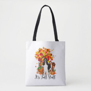 Bolsa Tote É o Dia das Bruxas do Cachorro Espanhol do Fall Y'