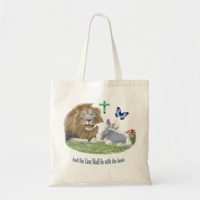 Bolsa Tote E o Leão ficará com a Lamb (Frente)