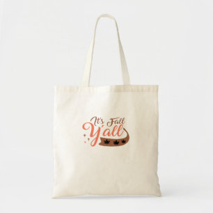 Bolsa Tote É "Queda Y'all", "Queda Pumpkin Skeleton Creepy Le