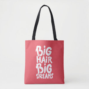 Bolsa Tote É sonhos grandes do cabelo grande