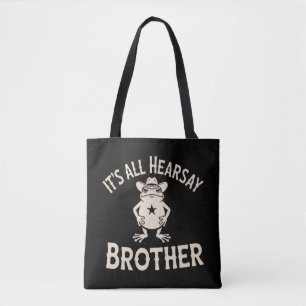 Bolsa Tote É Tudo Boato Irmão Meme Divertido de Sapo Lei Idio