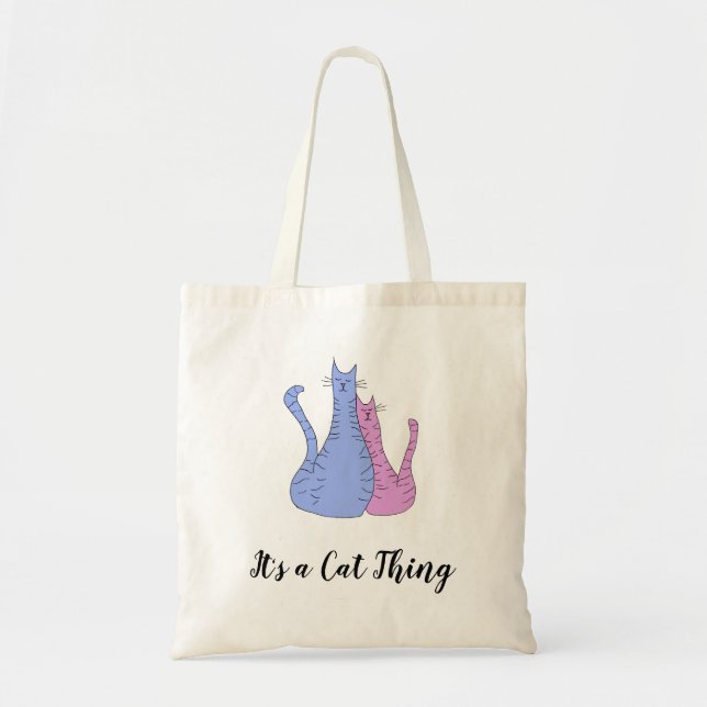 Bolsa Tote É um Gatinho de Gato (Frente)