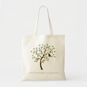Bolsa Tote E um perdiz numa árvore