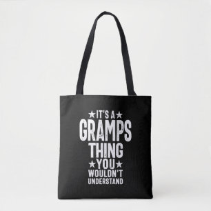 Bolsa Tote É uma coisa de vovô Presente para avô