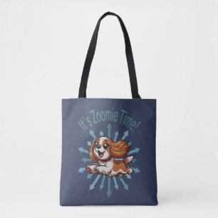 Bolsa Tote É Zoomie Time Cavalier Spaniel