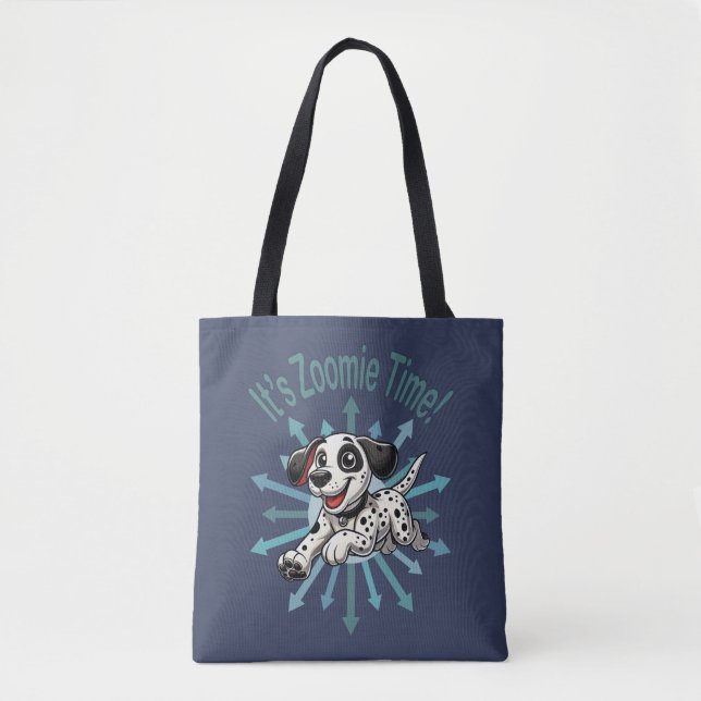 Bolsa Tote É Zoomie Time Dalmaciano (Frente)