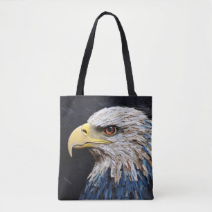 Bolsa Tote Eagle Animal Bird Art Decor Paint Mosaico