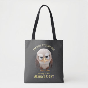 Bolsa Tote Eagle, não sou teimoso, é sempre certo.