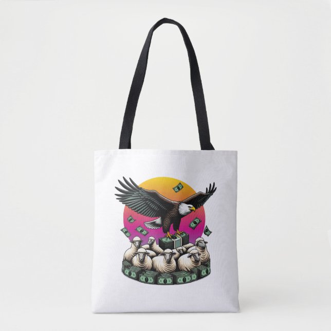 Bolsa Tote Eagle Soaring with Cash (Frente)