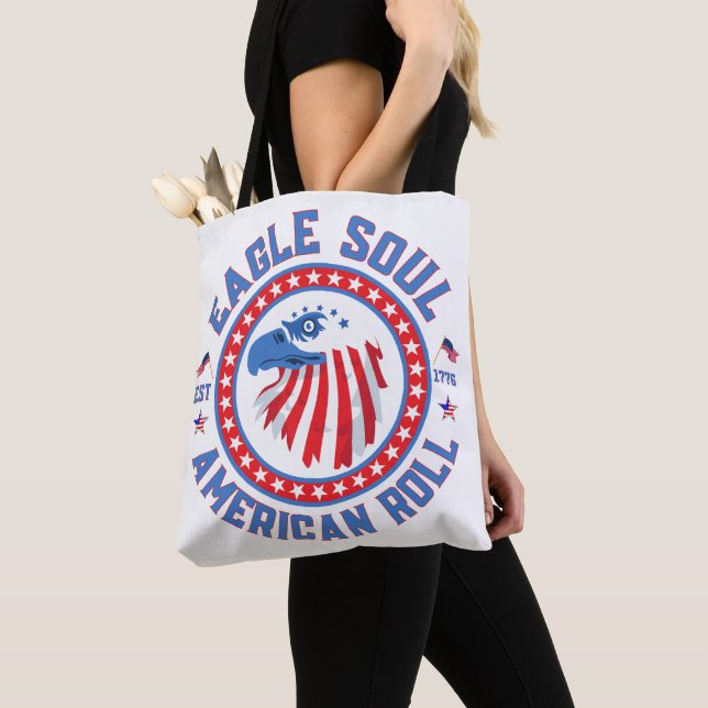 Bolsa Tote Eagle Soul American Roll 4th of July Celebration (Close Up)