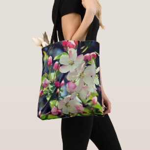 Bolsa Tote Early Spring Crabapple Blossoms 3 Close Up