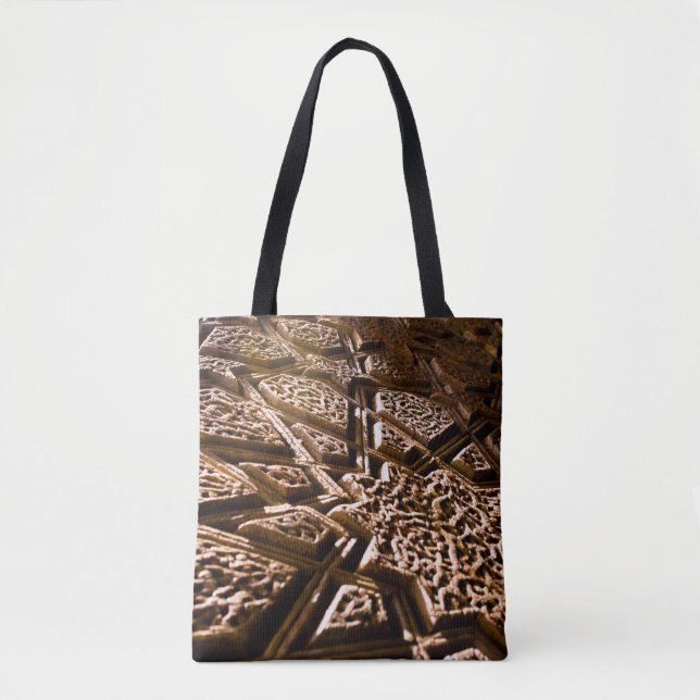 Bolsa Tote Earthy Brown Stars (Frente)