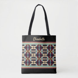 Bolsa Tote Earthy Tribal Tapestry