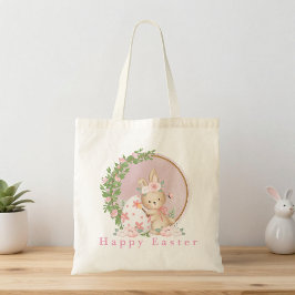 Bolsa Tote Easter Bunny at Garden Tote Bag